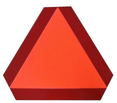 Slow Moving  Vehicle Sign, Plastic