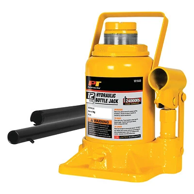 12-Ton Shorty Hydraulic Bottle Jack