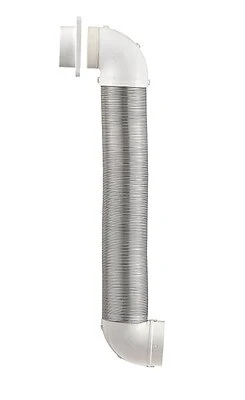 Lambro 4004UL Dryer Exhaust to Wall Quick Connect Kit, 4 In. x 8 Ft.