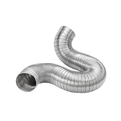 Aluminum Semi-Rigid Duct, Flexible, Triple-Lock, 7 In. x 8 Ft.