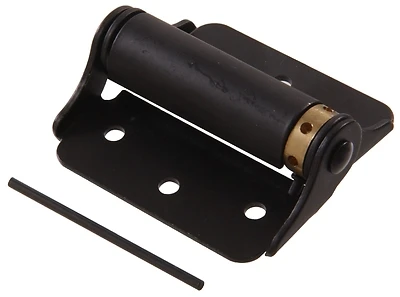 852868 Carded - Adjustable Spring Door Hinges, Black - 3 in.