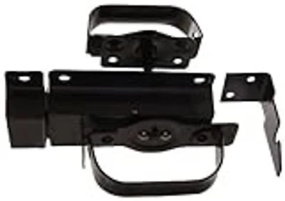 The Hillman Group 852505 Swinging Door Latch- Black Finish 1-Pack