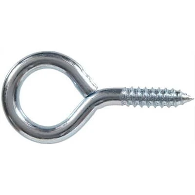 852417 Zinc Plated Screw Eye 0.080 X 15/16 Inches - Single Item