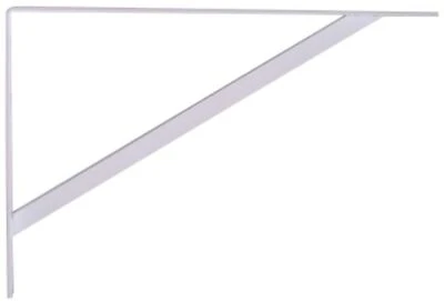 Super Strength 20 X 13 Inch White Shelf Bracket For Heavy Duty Support