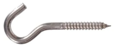 Hillman 851880 Stainless Steel Screw Hook, 0.375 x 4.875 In.
