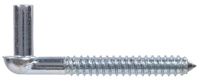 Hardware Essentials 851912 Zinc-Plated Gate Screw Hook, 1/2 x 4 Inch, Silver, Pack of 1