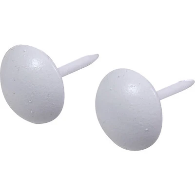 Hillman 25 Count 16-Gauge 0.75-in White Furniture Nails