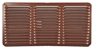 Under Eave Cornice Vent, Brown, Aluminum, 16 x 8 In.