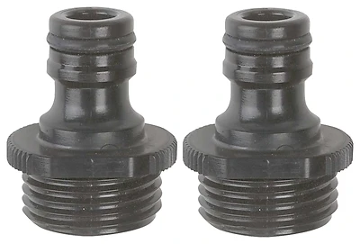 Gilmour 829084-1001 Male Hose End Quick Connectors, 2-Pack