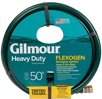 Gilmour 864501-1017 Flexogen Garden Hose, 5/8 In. Dia., 50 Ft., 500 Psi