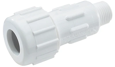 1-1/4 Inch Mipt Schedule 40 Compression Union Pvc Adapter