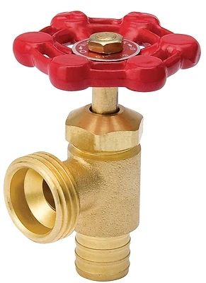 Boiler Drain Valve, Brass, Pex Connection, 1/2 In.