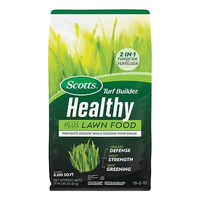 Scotts Turf Builder 26032 Healthy Plus Lawn Food, Fungicide & Fertilizer, 8,000 Sq. Ft.