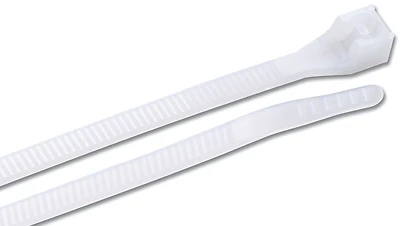 Cable Tie, Nylon, White, 8-In., 500-Pk.