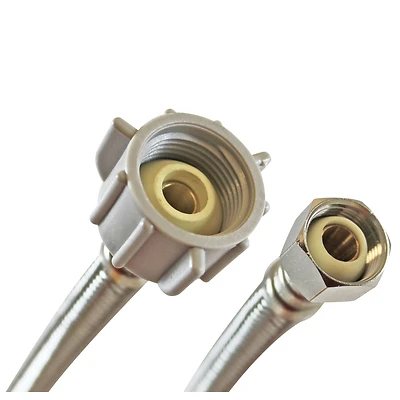 1/2 In. X 7/8 In. Braided Stainless Steel Toilet Supply Line 16 In.