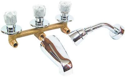 Bathtub Spout With Diverter, Model P-001n, 1 Pk, Brass Underbody