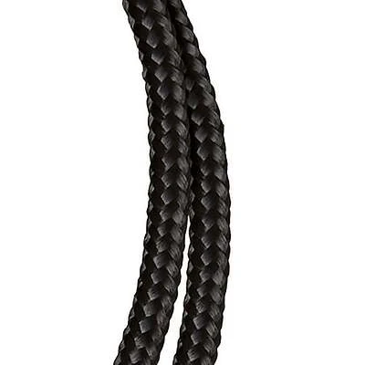 Solid Braided Polypropylene Rope, Black, 5/8 Inch Diameter, 140 Feet Length