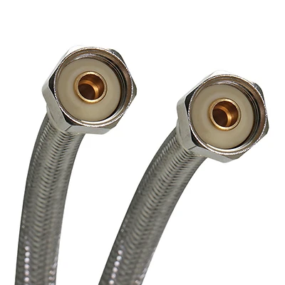 12 In. Braided Stainless Steel Faucet Supply Line - Model B4f12