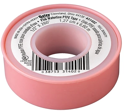 Oatey 31402D PTFE Thread Seal Tape, 1/2 In. x 260 In., Heavy Duty