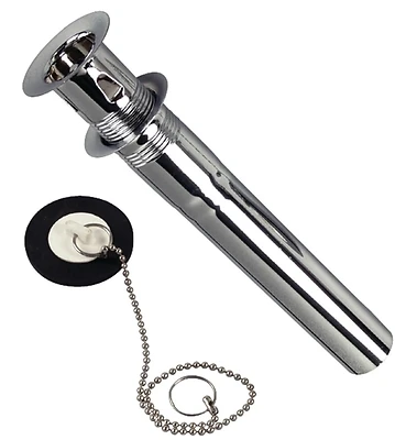 5 Inch Chrome Steel Basin Drain With Stopper - Model 86782