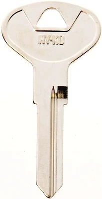 Hy-Ko 11010VW23 Automotive Key Blank, Brass/Nickel, Volkswagen