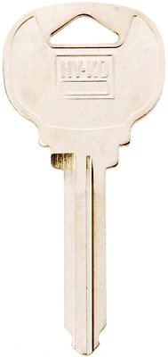 Hy-Ko 11010H59 Automotive Key Blank, Brass/Nickel, Ford/Lincoln/Mercury