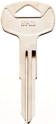 Hy-Ko 11010DA22 Automotive Key Blank, Brass, Nickel, Nissan
