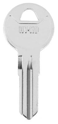 Hy-Ko 11010LF12 Ski Rack Key Blank, Brass, Nickel-Plated