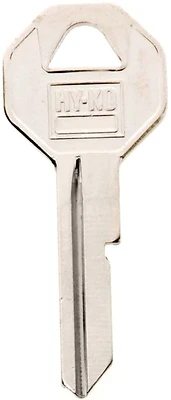 Hy-Ko 11010B10 Automotive Key Blank, Single Sided, Brass Nickel
