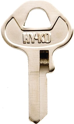 Hy-Ko 11010MH2 Key Blank, Brass, Nickel, For Master Locks