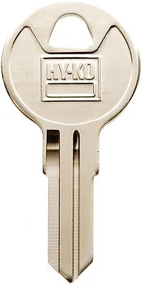 Hy-Ko 11010TM15 Brass Key Blank, Nickel, Trimark Cabinet Locks