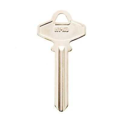 Hy-Ko 11010SC6 Key Blank, Brass/Nickel, Schlage SC6