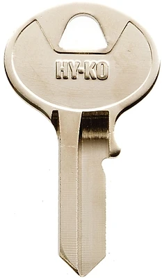 Hy-Ko 11010VR3 Key Blank, Brass, Nickel Finish, For Viro Locks