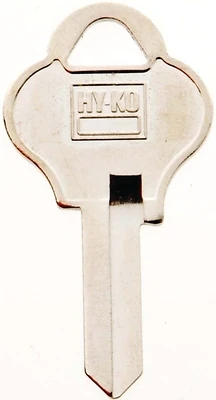 Hy-Ko 11010PA2 Key Blank, Brass Nickel, For Pado Cabinet and House Locks