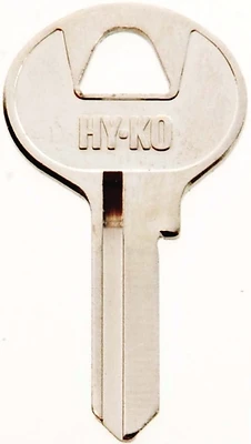 Hy-Ko 11010M3 Key Blank, Brass Nickel, Master Locks, 1.399 In