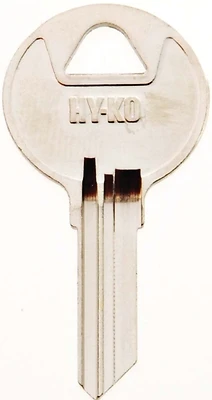 Hy-Ko 11010R04 Key Blank, Brass, Nickel, National Cabinet Locks