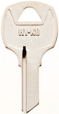 Hy-Ko 11010RO5 Key Blank, Brass Nickel, National Cabinet Locks
