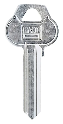 Hy-Ko 11010RU101 Key Blank, Brass, Nickel-Plated, Corbin Russwin