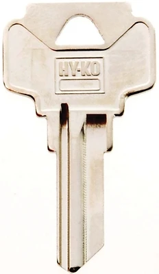 Hy-Ko 11010DE1 Key Blank, Brass, Nickel, Dexter Locks