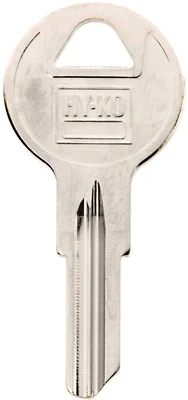 Hy-Ko 11010B5 Key Blank, Brass Nickel, Briggs and Stratton, 3 In
