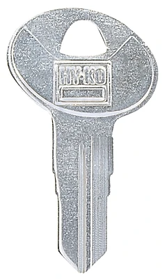 Hy-Ko 11010BAU2 Key Blank, Brass, Nickel-Plated, Bauer BAU2