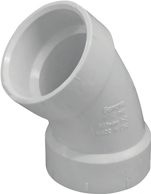 1-1/2 Inch Pvc 45 Degree Sanitary Elbow Pipe Fitting