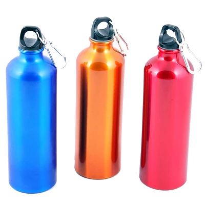 Chef Craft 21657 Water Bottle, 25 Oz., Aluminum, Assorted Colors