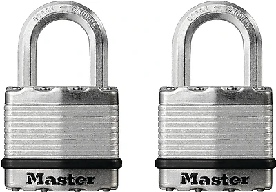 Magnum 1-3/4 In. Laminated Steel Padlock M1xtccsen (2 Pk) With Chrome Shackle