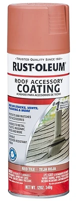 Roof Accessory Coating Spray - Red Tile - Durable Weather-resistant Finish