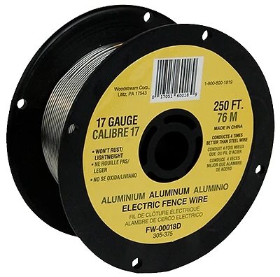 Fi-Shock FW-00018D Aluminum Fence Wire, 17-Gauge, 250 Ft