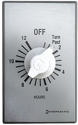 Wht36 Standard Timer For Whole House Fans, 115 V, Steel Housing