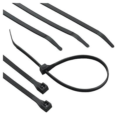 Calterm 73272 Black Cable Tie, 8 In., 100 Pk