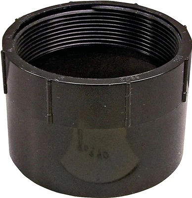 1-1/2 Inch Abs Female Adapter, Schedule 40, Fnpt X Hub Connection