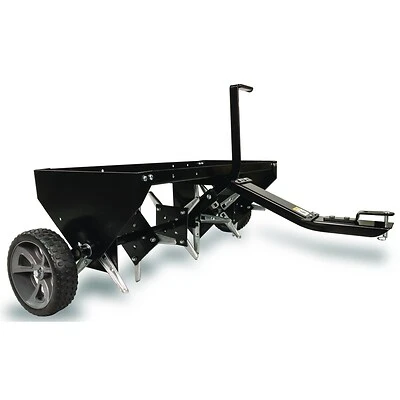40-inch Plug Lawn Aerator With 24 Galvanized Knives And Flat Free Tires